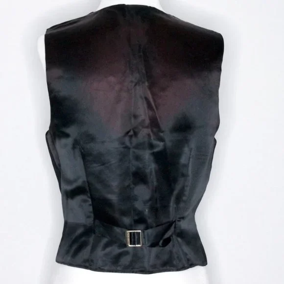 Your Sixth Sense by C&A Gold Black Embroidered Vest Unisex Size 38 - Picture 8 of 13